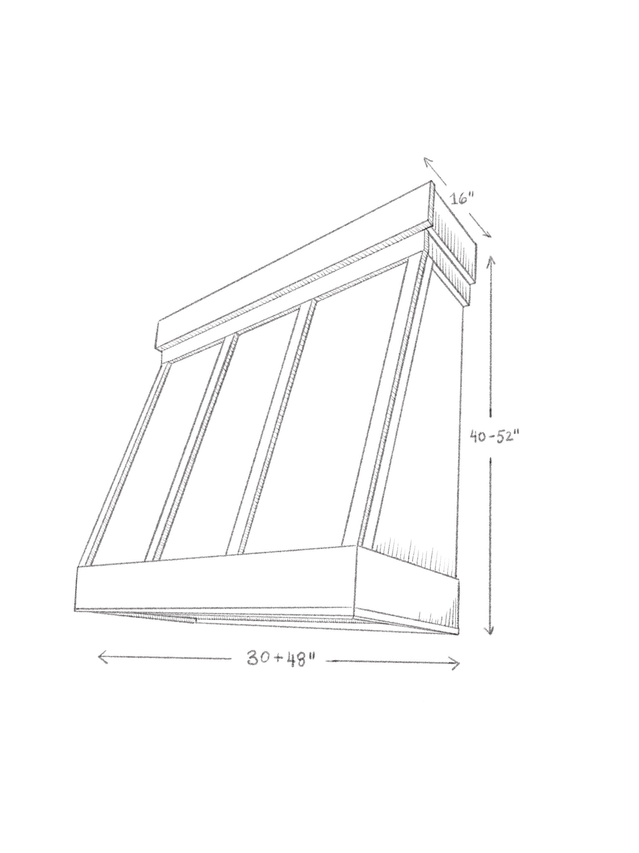 The Incline Kitchen Range Hood